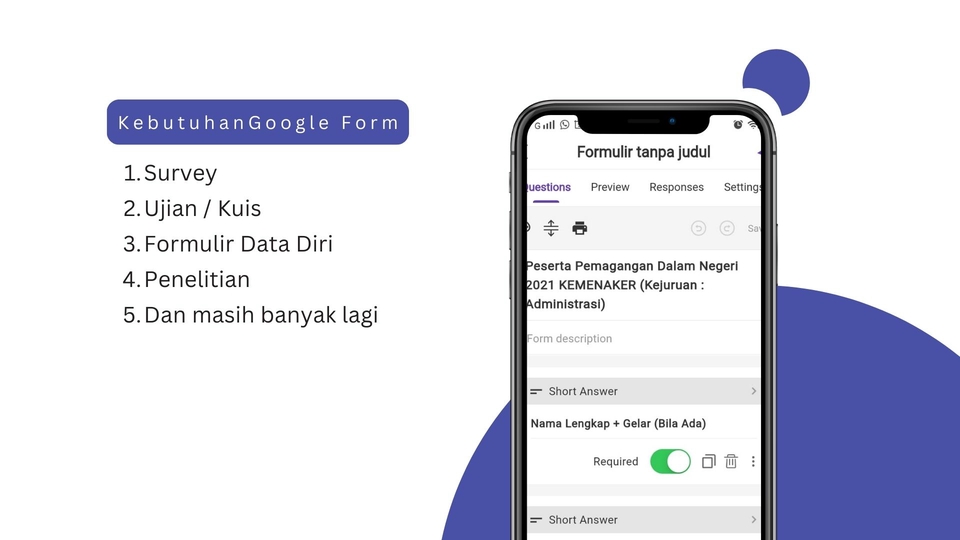 Entri Data - Jasa Pembuatan Google Form | 1 Hari Jadi - 2