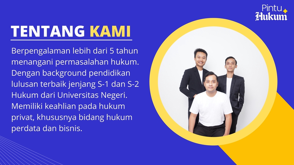 Hukum - Pembuatan Perjanjian, Legal Opinion dan Konsultasi Hukum - 2