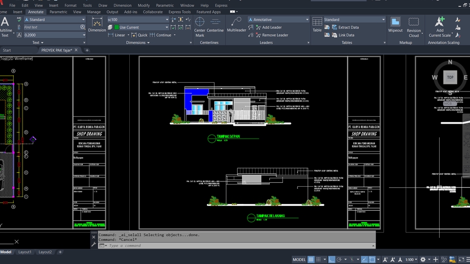 CAD Drawing - GAMBAR KERJA/DED (Detail Engineering Design) - 2