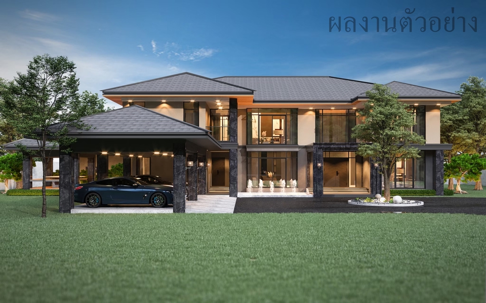 3D Perspective - รับทำและออกแบบ 3D Perspective Exterior - 17