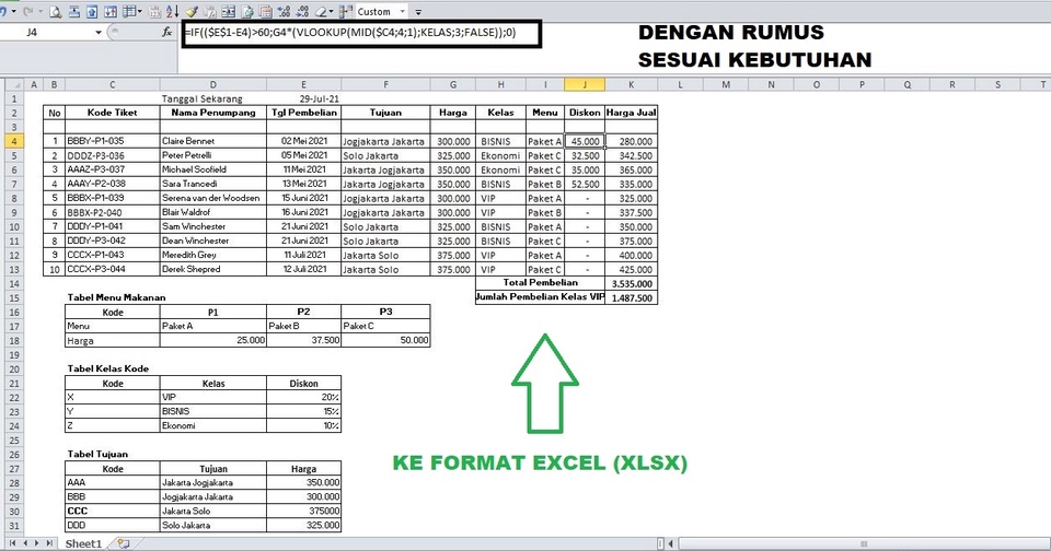 Entri Data - Olah data Excel / Entry Data (Singkat) - 3