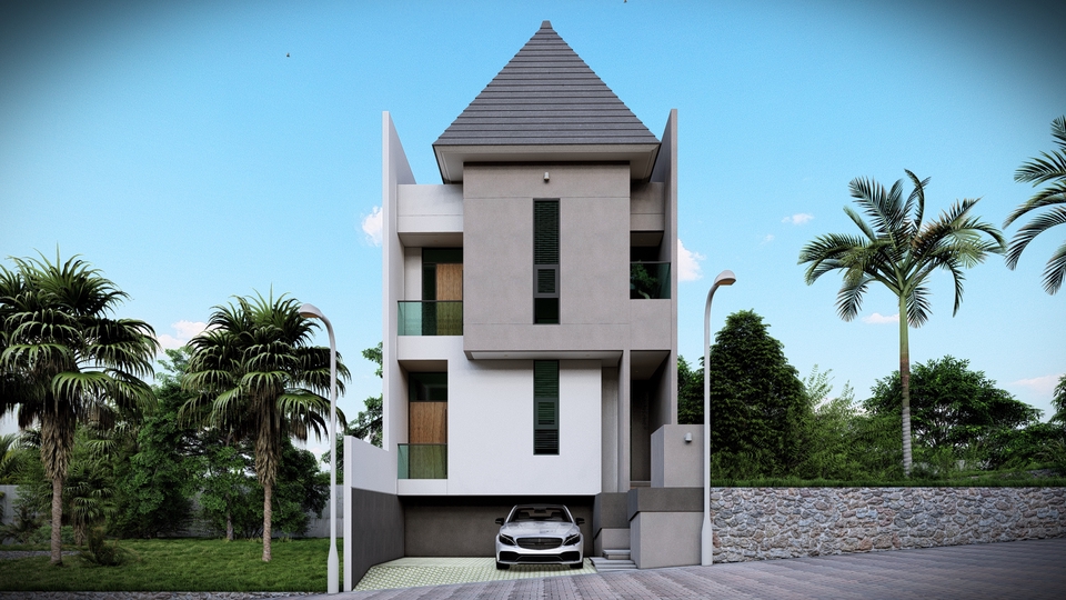 3D & Perspektif - Jasa Desain Arsitektur dan Interior Rumah Minimalis Berpengalaman - 3
