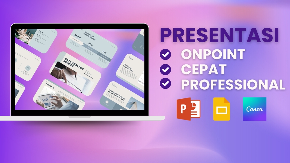 Jasa desain presentasi powerpoint profesional, desain ppt on point dan cepat, buat slide presentasi, jasa pembuatan ppt skripsi, pembuatan presentasi, harga desain powerpoint, harga presentasi.