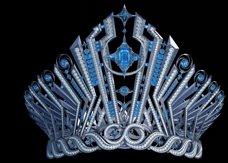 รับปั้นโมเดล3D มงกุฎเพชรน้ำงาม