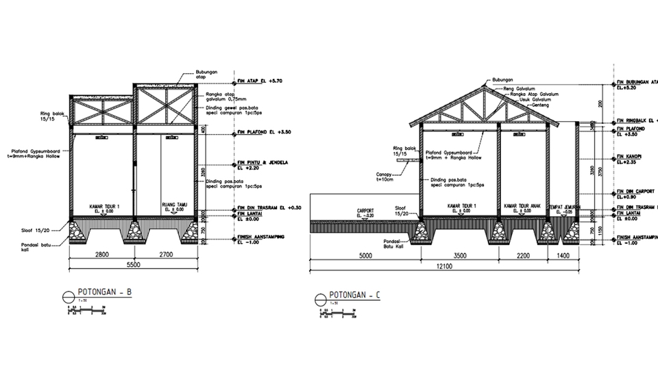 CAD Drawing - Gambar Kerja Dan Tugas Autocad 2D - 2