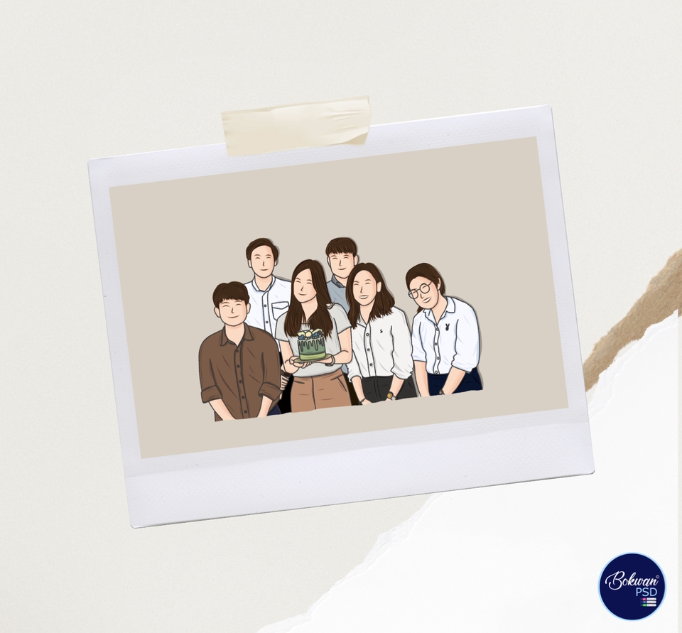 วาดแฟนอาร์ต - รับวาด FANART สไตล์มินิมอล เหมาะสำหรับเป็นของขวัญในทุกๆเทศกาล - 9