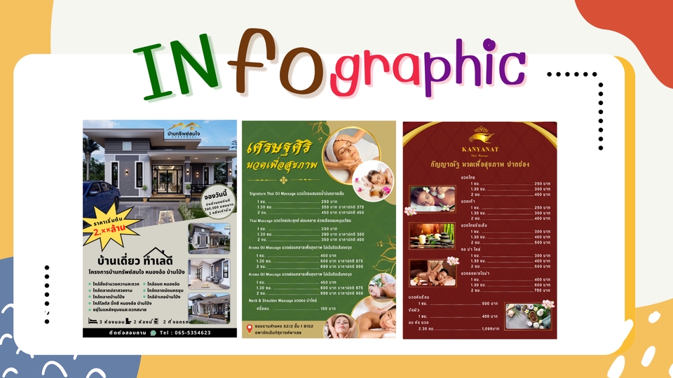 Infographics - รับออกแบบอินโฟกราฟฟิค(Infographic)  สื่อต่างๆ โปสเตอร์  - 3