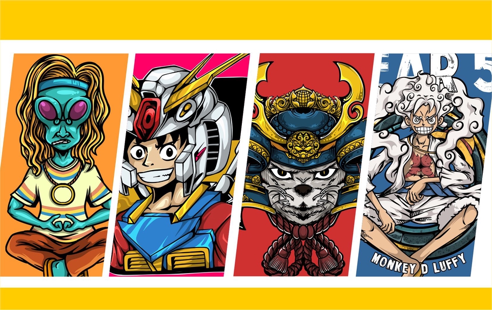 Desain Karakter - Design Karakter Illustrasi ,Maskot , Kartun ,Logo Illustrasi dan Sport - 3