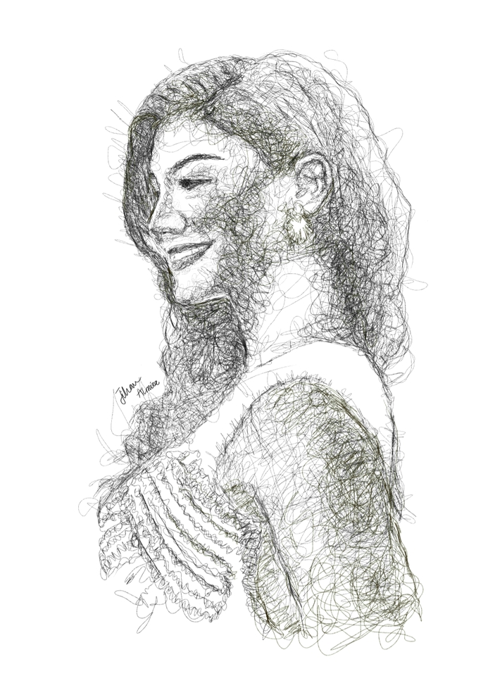 Gambar dan Ilustrasi - Sketsa Wajah Potrait / Gambar Scribel - 4