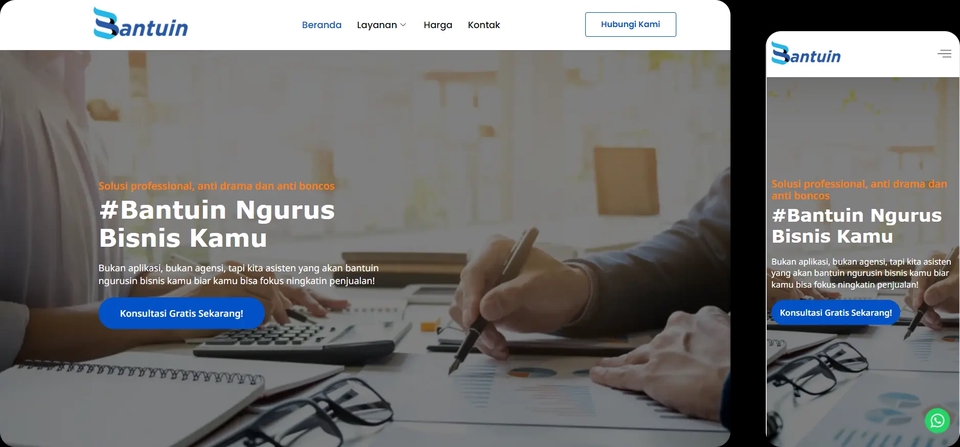 Jasa pembuatan website profesional dengan tim web developer berpengalaman, membantu meningkatkan bisnis Anda.