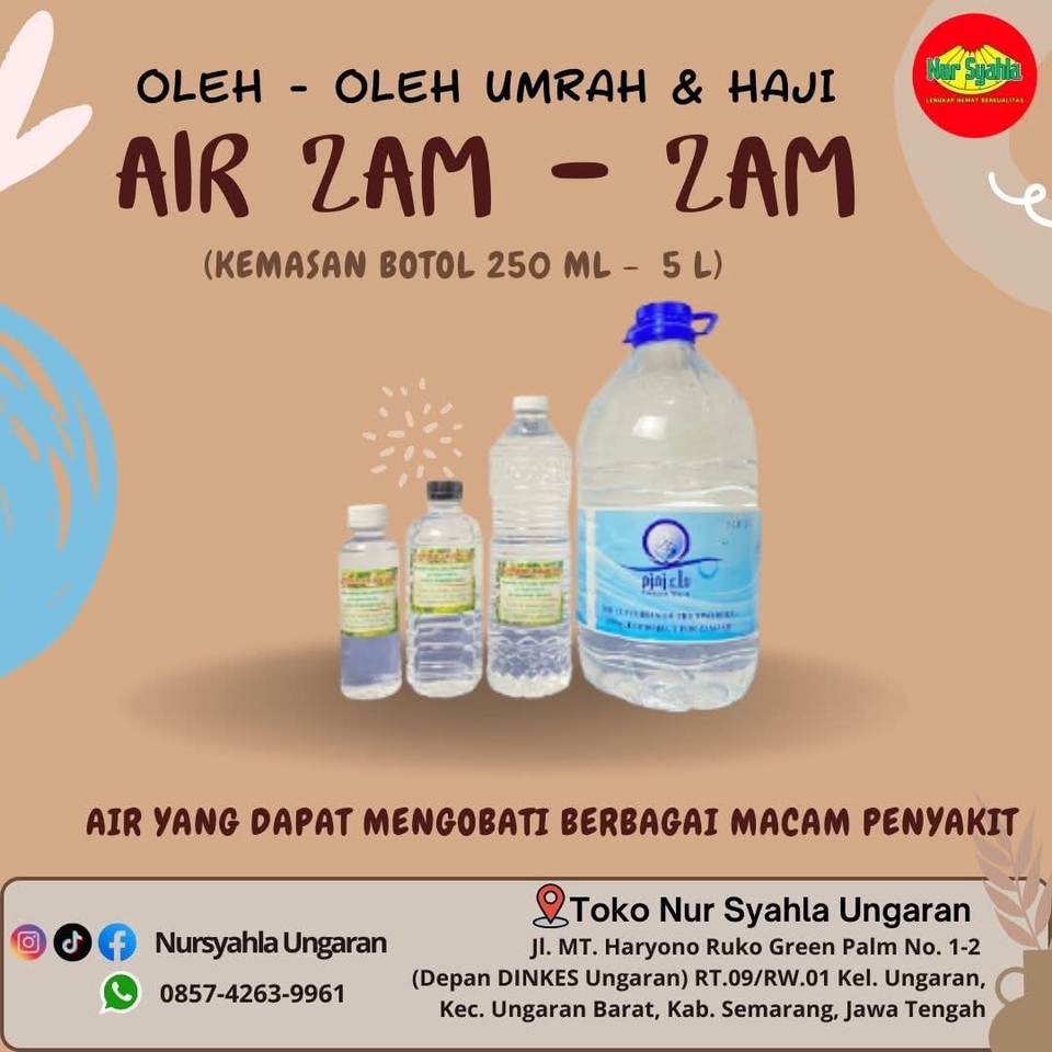 Jasa Desain Banner Instagram Promosi Air Zamzam Oleh Oleh Umroh Haji Ungaran