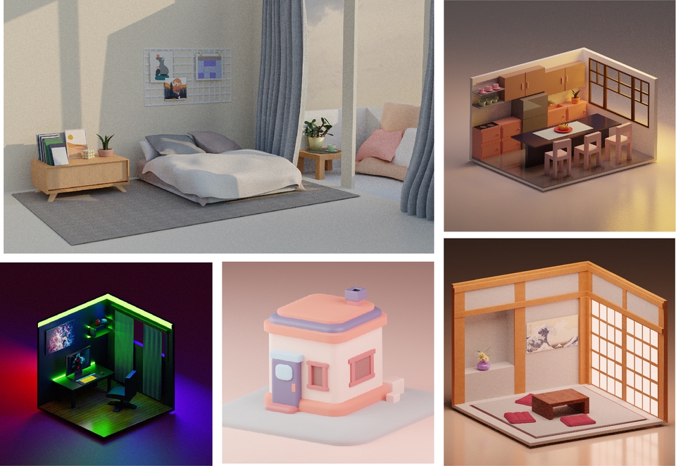 ทำโมเดล 3D - รับทำโมเดลตัวละคร 3d character - 3