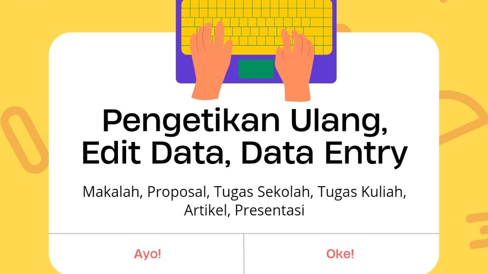 Jasa Pengetikan Tugas Sekolah/Kuliah, Membuat Makalah, Mmembuat Proposal