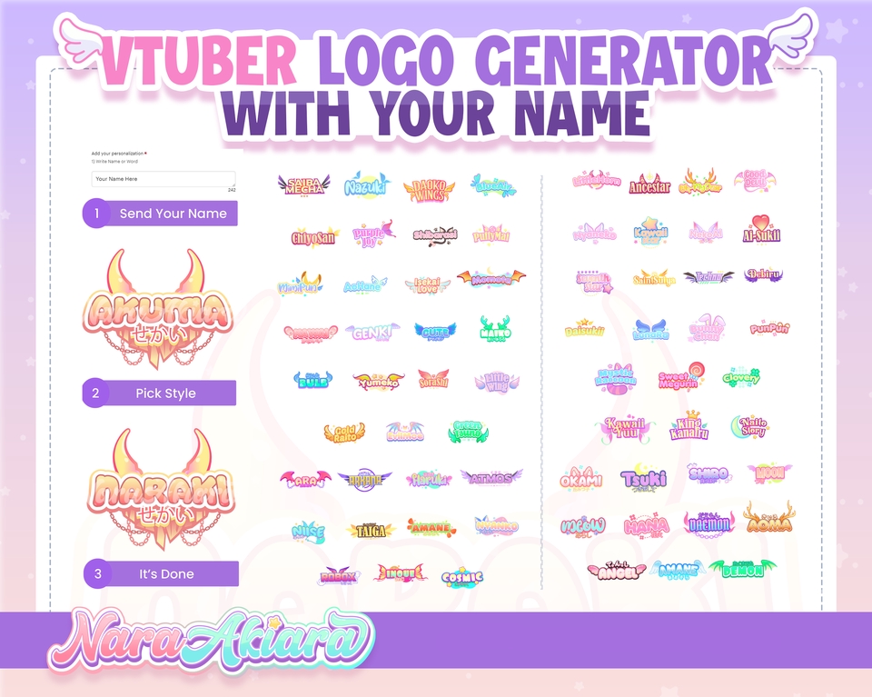 Logo - Logo Vtuber Semi Kustom, Logo, Desain Logo, Logo Kustom - 4