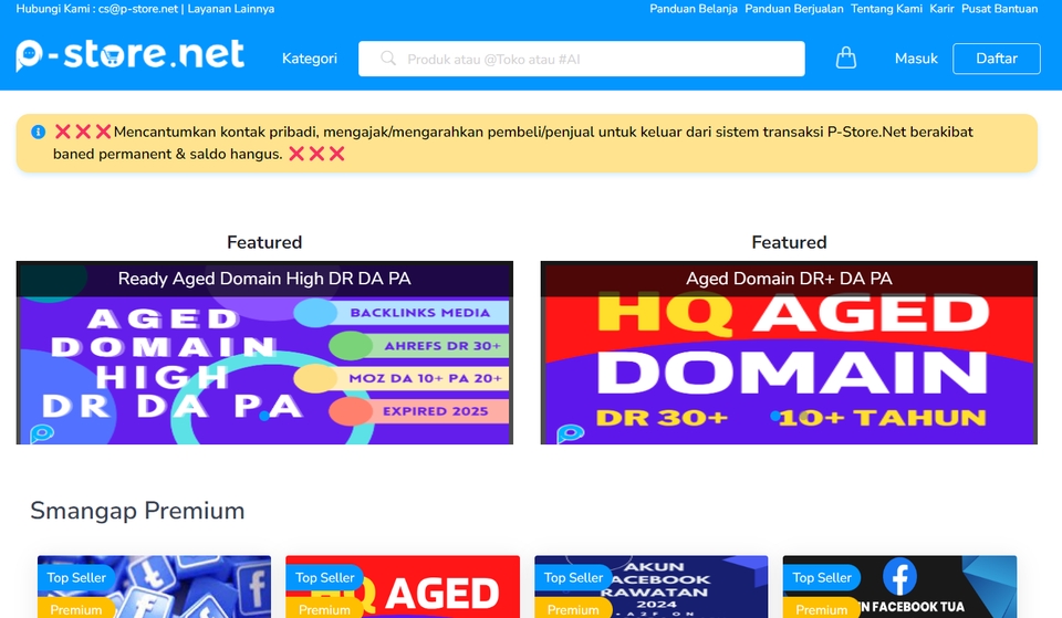 Jasa pembuatan website company profile dengan domain aged domain high DR DA PA