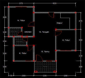 CAD Drawing - JASA GAMBAR UNTUK BANGUNAN RUMAH DAN RUKO 2 LANTAI - 4