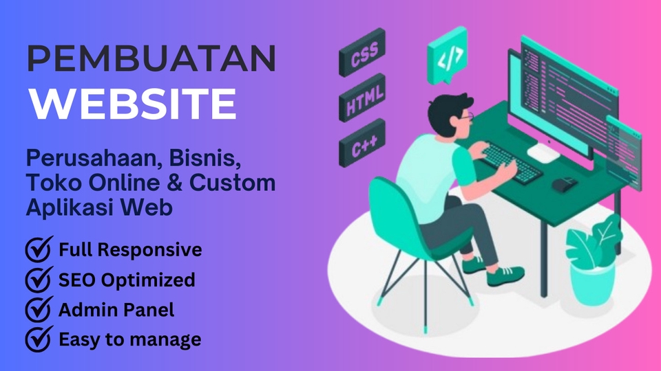 Jasa Pembuatan Website Desa Terpercaya - Jasa Pembuatan Website Perusahaan Company Profile, Landing Page & Toko Online + SEO Profesional