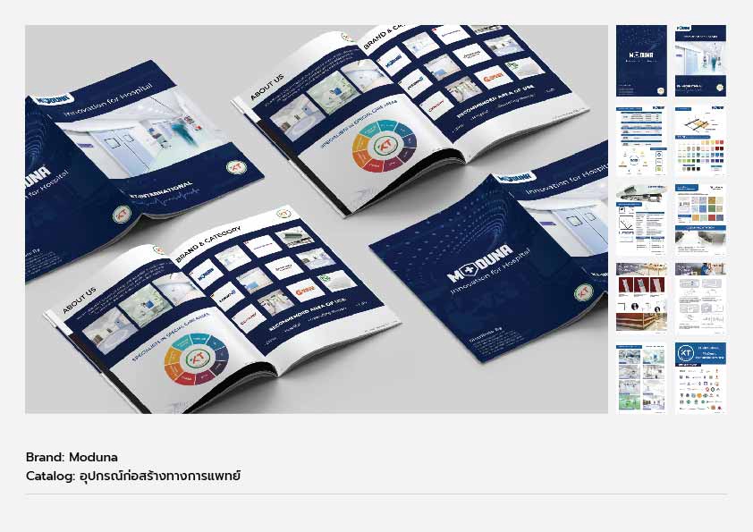 สื่อสิ่งพิมพ์และนามบัตร - ออกแบบ Catalog / Roll Up / Backdrop - 6