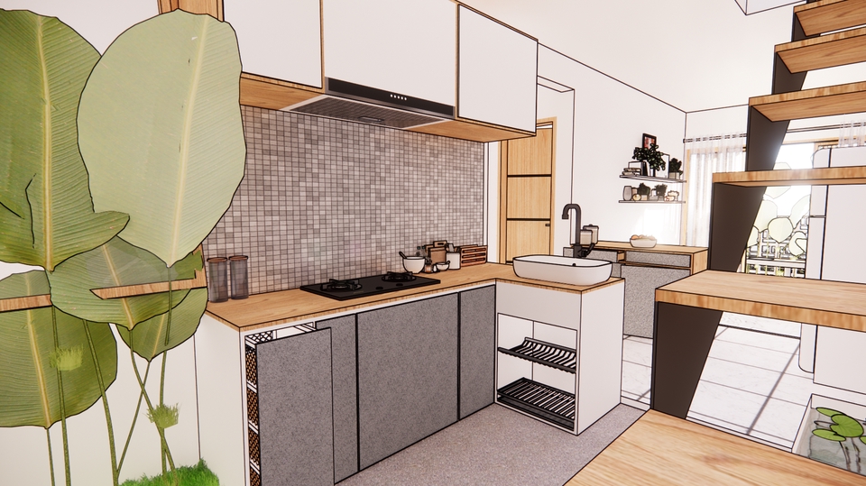 3D & Perspektif - JASA DESAIN 2D/3D, GAMBAR KERJA, INTERIOR & EKSTERIOR - 1