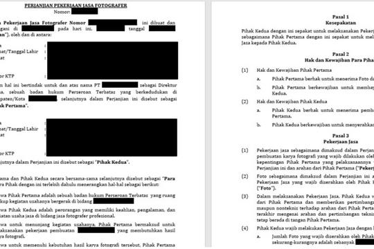 Jasa Review Kontrak atau Perjanjian Hukum - PEMBUATAN SURAT KUASA, SURAT PERJANJIAN (LEGAL DRAFTING), SURAT KETENAGAKERJAAN DAN LEGAL REVIEWING