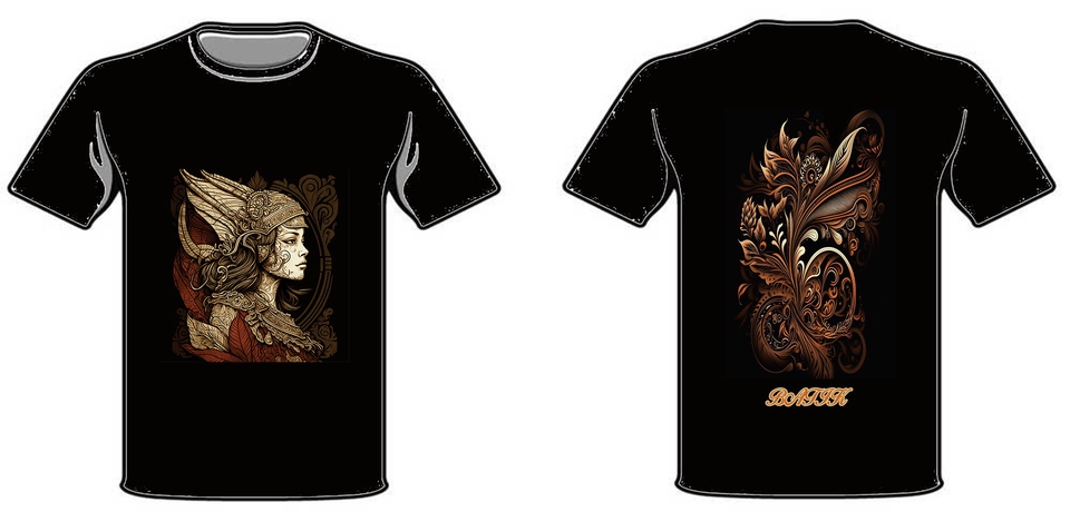 Desain Kaos & Motif - Logo Desain Kaos Sederhana - 10