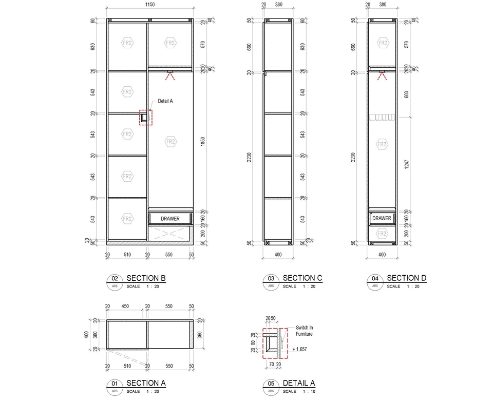 CAD Drawing - Interior CAD DD Drawing (Include CAD furniture drawing) - 4