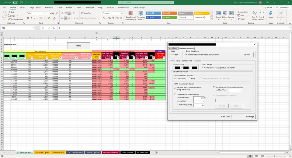 Desktop Application - รับพัฒนา/ออกแบบ/ให้คำปรึกษา เกี่ยวกับวิธีการทำงานใน Excel ด้วย VBA หรือ Formula ใน Excel[สามารถแบ่งชำระ เพื่อดูผลงานก่อน] - 4