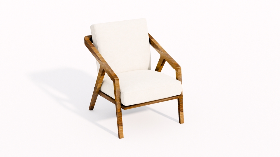 Desain kursi kayu minimalis untuk ruang tamu