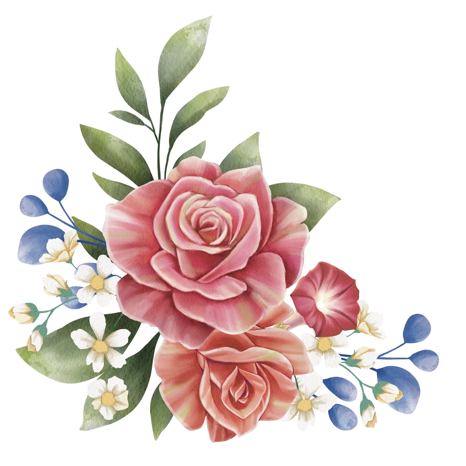 วาดภาพประกอบ - Watercolor botanical realistic - 10