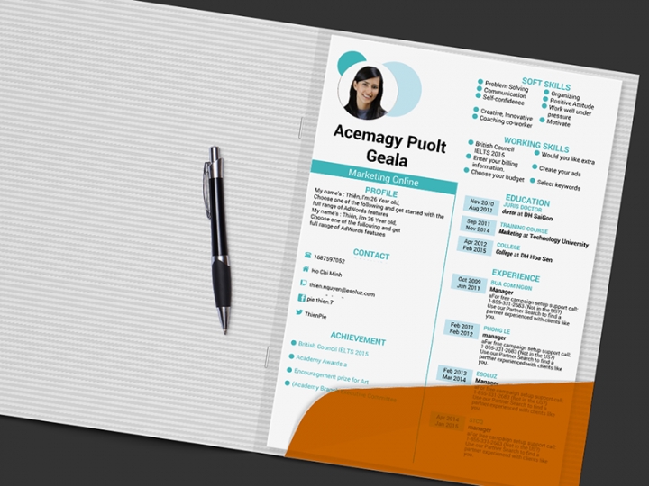 Portfolio & Resume - DESAIN CV / COMPANY PROFILE PREMIUM 24JAM JADI - 4
