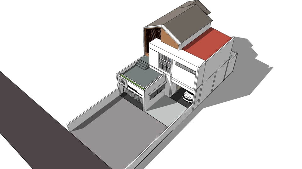 Jasa desain exterior rumah minimalis dengan render 3d, desain arsitektur rumah minimalis modern, desain rumah minimalis modern sederhana.