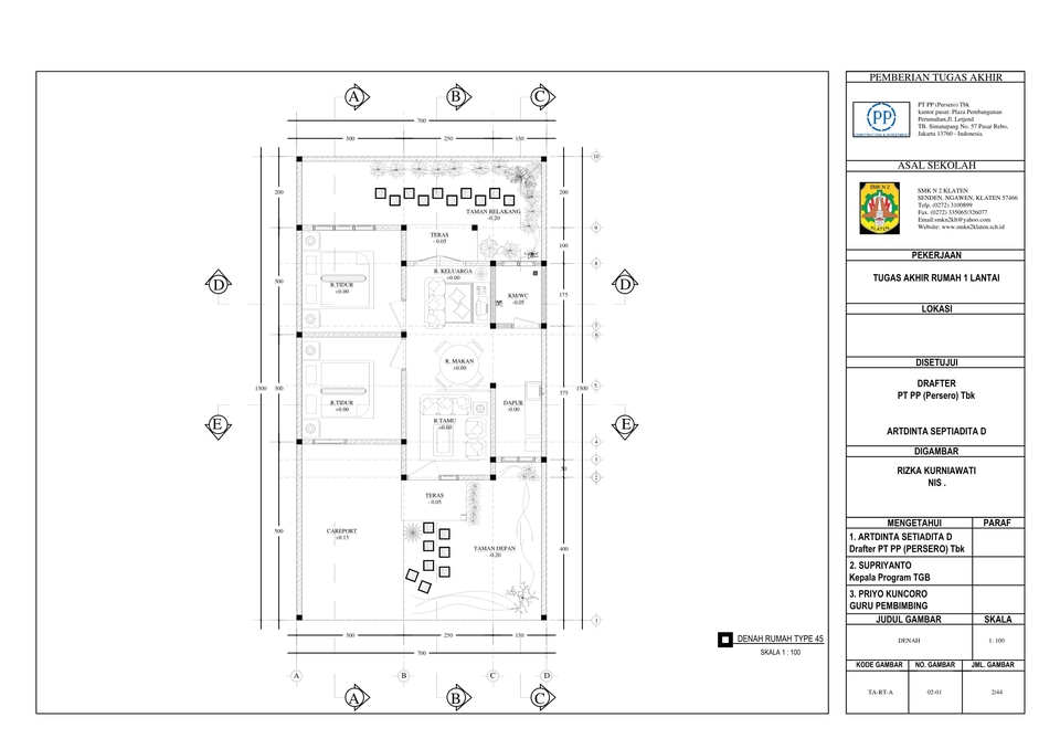 CAD Drawing - GAMBAR 2D DAN 3D SEMUA BANGUNAN - 3