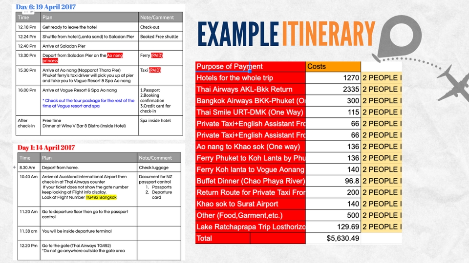 วางแพลนเที่ยว - รับทำแผนการเดินทาง itinerary/trip planner และขอ Visa ทั่วโลก โดยผู้มีประสบการณ์ด้านทางท่องเที่ยว - 5