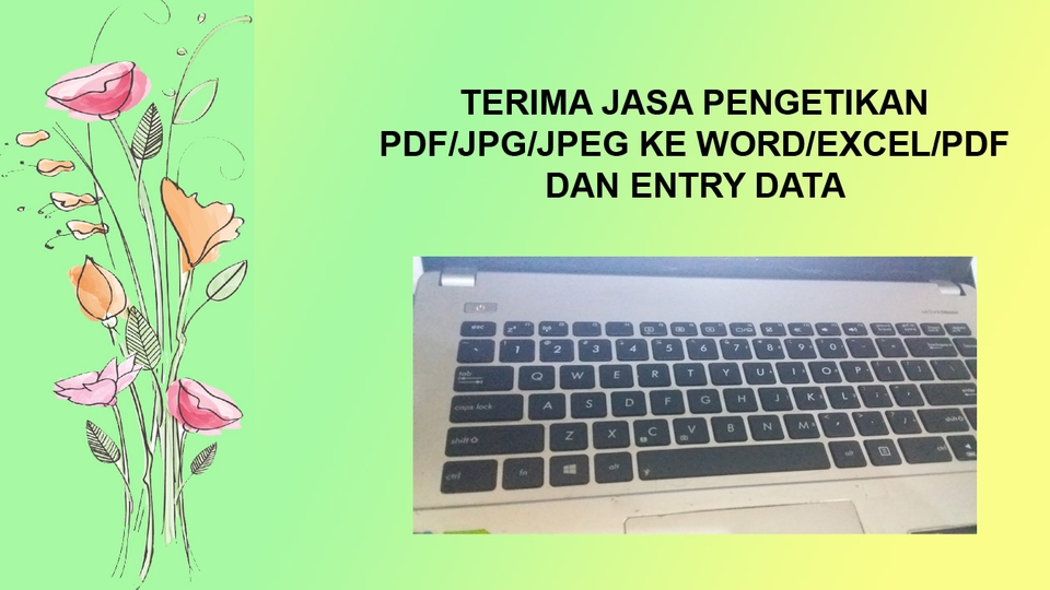 Pengetikan Umum - Pengetikan Ulang teks PDF, JPG/JPEG ke Word/Excel dengan Rapi - 1