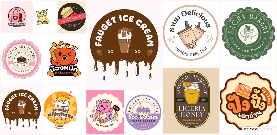 Logo - รับออกแบบLOGO หลากหลายสไตล์ตามสั่งได้ดั่งใจ รับออกแบบและตัดต่อทุกชนิด - 7