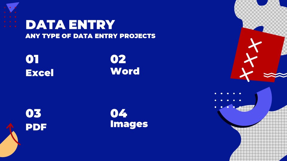 DATA ENTRY ANY TYPE PROJECTS
