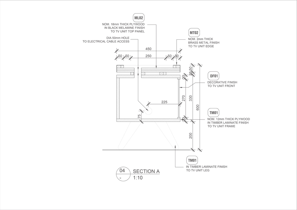 Desain Furniture - CAD Drawing / Jasa Gambar Furniture Dalam 1 Hari  - - 4