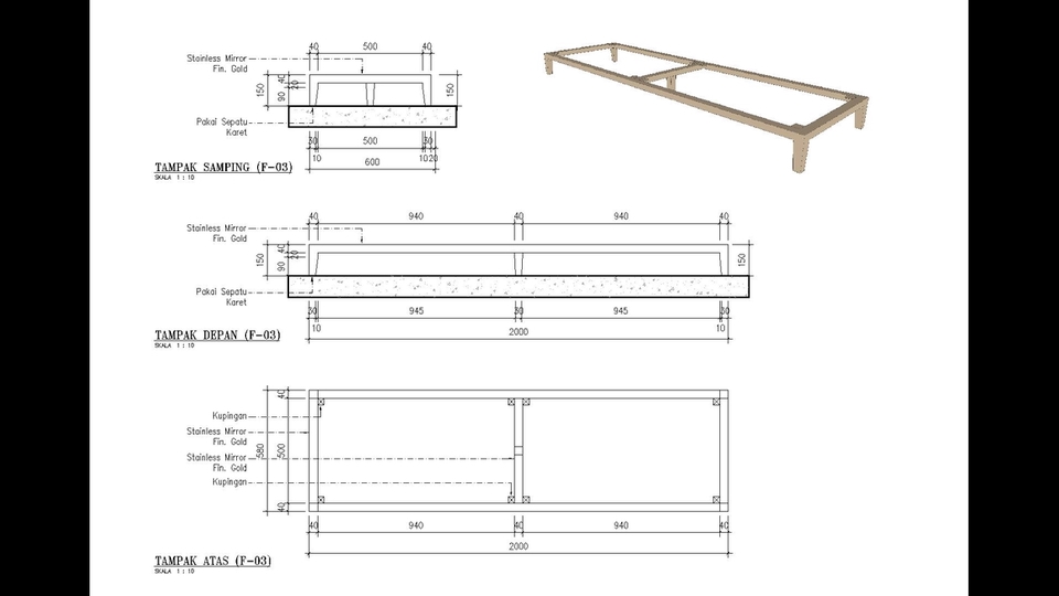 Desain Furniture - Gambar Kerja (Architecture Detail Furniture Interior) - 5