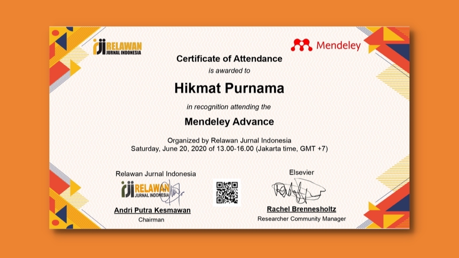 Sertifikat penghargaan untuk jasa proofreading jurnal di platform freelance