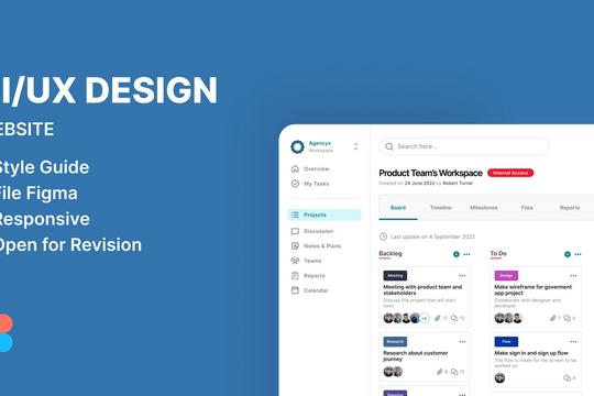 UI/UX Design Figma dengan Style Guide, Components, Auto Layout, hingga responsive