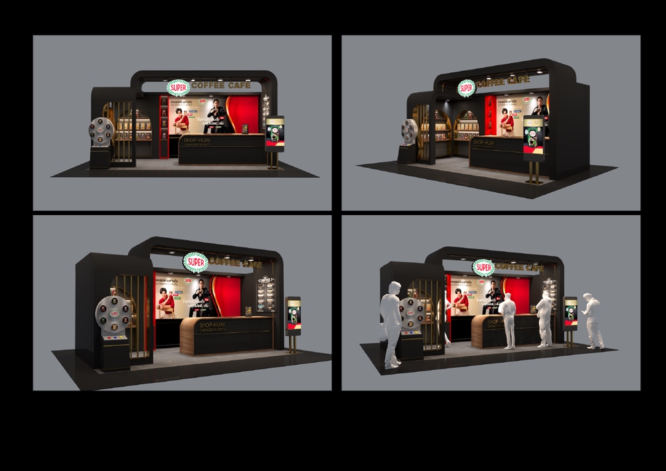 3D Perspective - รับงานออกแบ  Kiosk, Booth, Shop ,Display, Exhibition, Museum 3D Perspective  - 17