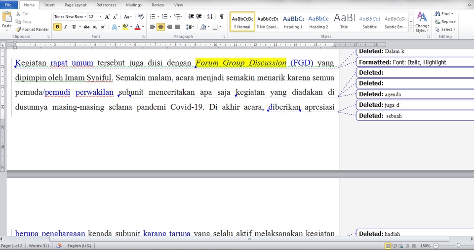 Proofreading - Jasa Proofreading dan Edit/Sunting Naskah (Bahasa Indonesia) - 3