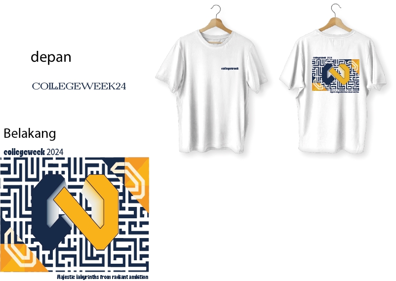 Desain kaos custom dengan motif abstrak berwarna biru dan kuning, cocok untuk desain kaos distro atau kaos komunitas.