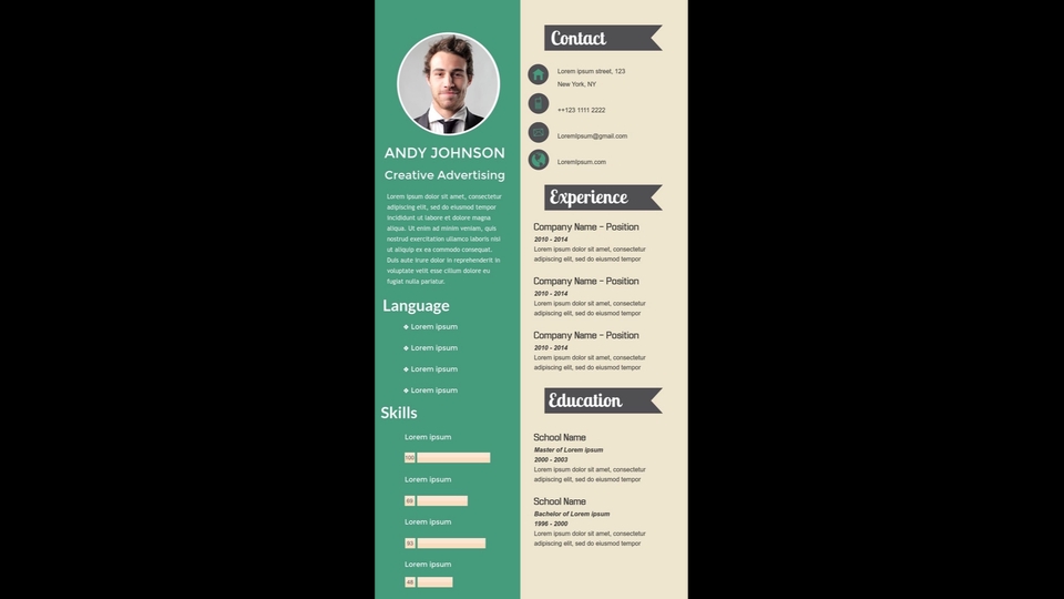 Portfolio & Resume - Desain CV/Resume Berkualitas (Free Revisi) - 5