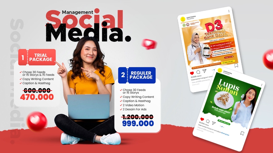 Banner Online - KELOLA FEED INSTAGRAM (Food, Propery, Teknik, yayasan, fashion, beauty dll.) - 1