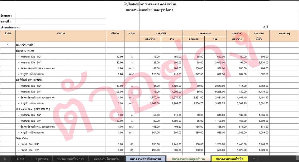 เขียนแบบวิศวกรรมและออกแบบโครงสร้าง - รับจัดทำ BOQ I ถอดแบบประมาณราคา - 10