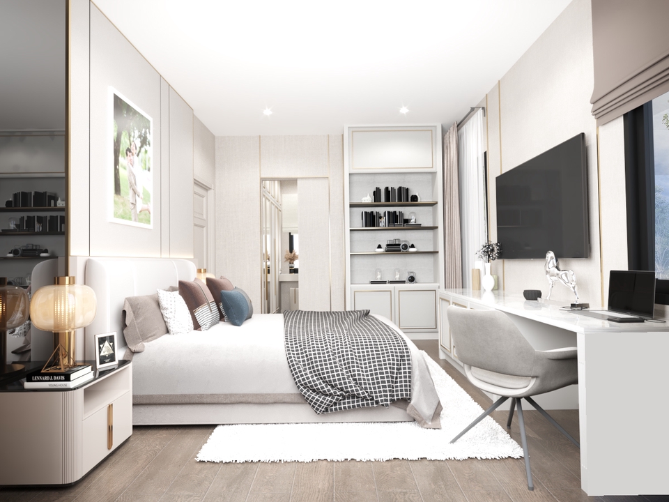 รับออกเเบบตกเเต่งภายนอกเเละภายใน 3D Perspective พร้อม Render