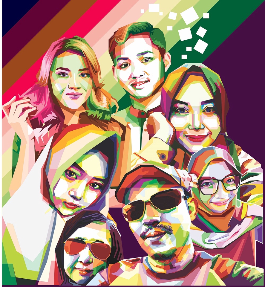 Gambar dan Ilustrasi - Mendesain Foto Menjadi WPAP Dalam Waktu 24 Jam. WPAP Cocok Buat Hadiah - 5