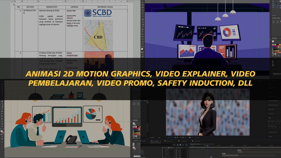 Motion Graphics - Animasi 2D Motion Graphics, Video Explainer, Video Pembelajaran, Video Promo, Safety Induction, dll - 1