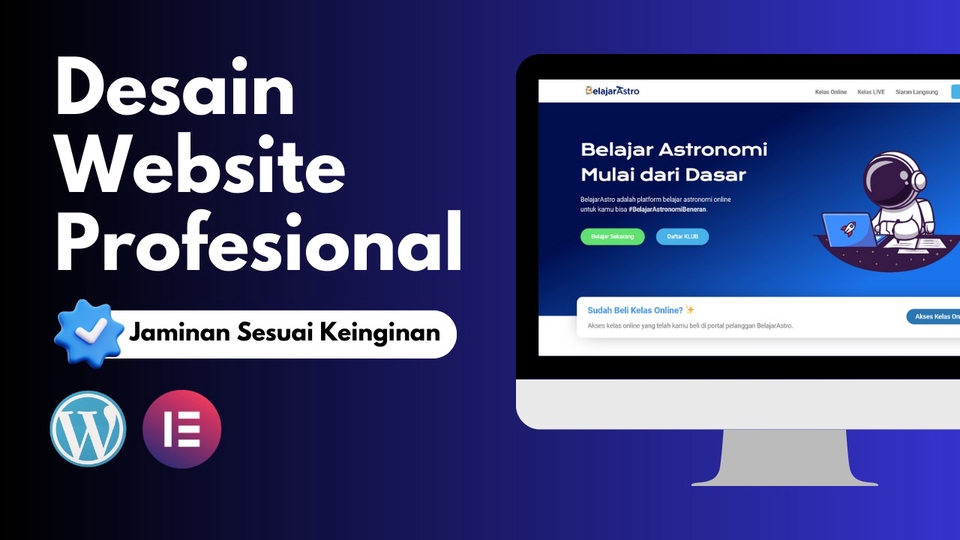 Desain Web - Desain Website di Elementor WordPress + BONUS Copywriting! - 1